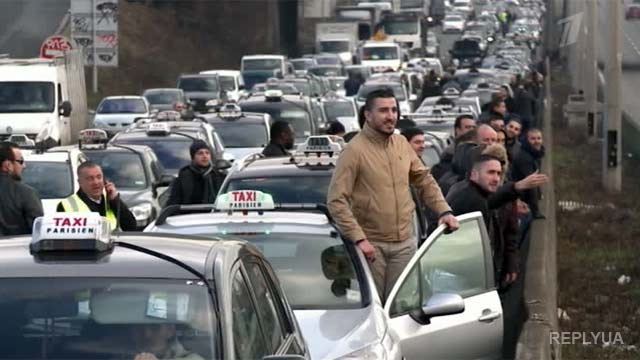 Забастовка таксистов в Европе