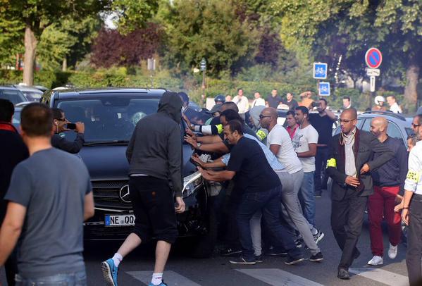 Забастовка таксистов Франции